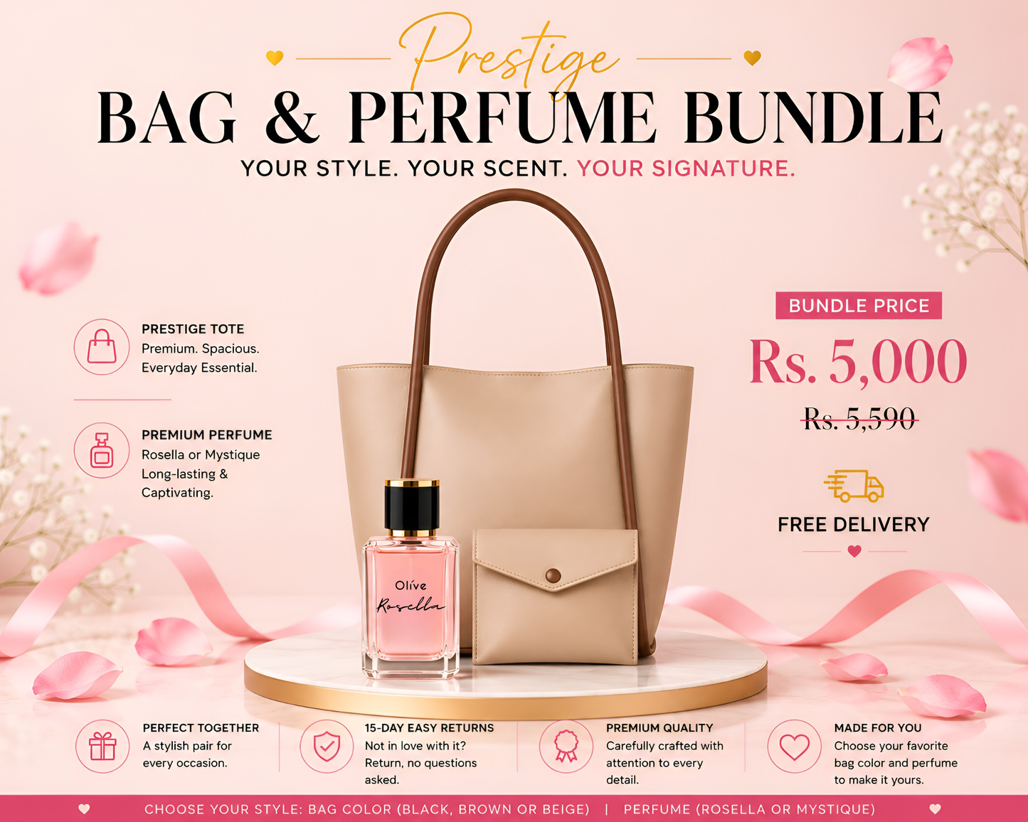Prestige Bag & Perfume Bundle